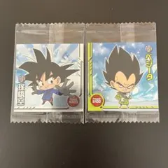 ドラゴンボール　ウエハース　シール　25. 孫悟空　ベジータ