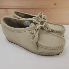 クラークス ワラビー ロー カット メープル スエード UK5 24cm