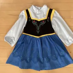 Disney アナと雪の女王 アナ雪 なりきり 長袖ワンピース 120