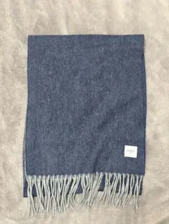 【美品】EDIFICE ネイビー マフラー　164✖️30.5cm