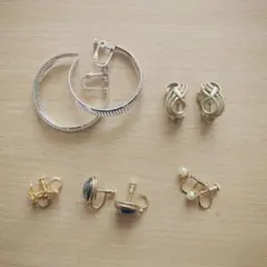 Vintage　イヤリング　まとめ売り　５個セット