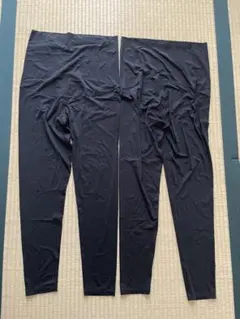 ユニクロ エアリズム マタニティスパッツL ２枚セット　黒