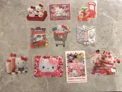 ハローキティ　キラキラシール　ビッグステッカー