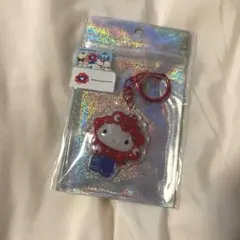 大阪関西万博　サンリオ　ミャクミャク　なりきり　キティ　ぷっくり立体キーホルダー