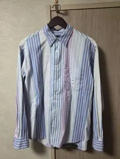 ユナイテッドアローズ グリーンレーベルリラクシング ストライプシャツ メンズ