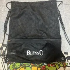 BLESSU ナップサック ブラック メッシュ - メルカリ