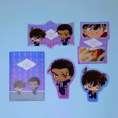 名探偵コナン 江戸川コナン 大和敢助 ダイカットステッカー ４枚セット 封筒付き