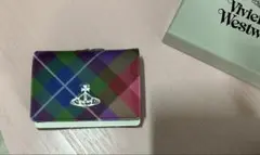 新品　ヴィヴィアンウエストウッド三つ折り財布　タータンチェック