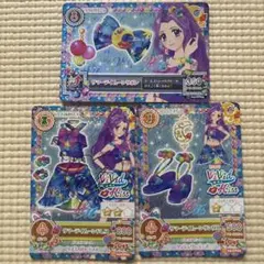 アイカツカード 神崎美月サイン入りサマーデイムーンコーデ 4枚セット