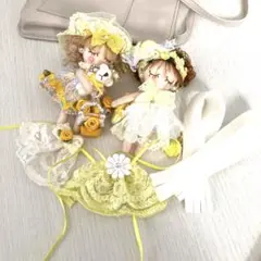 カントリードール ドールチャーム バッグチャーム YELLOW 2体セット