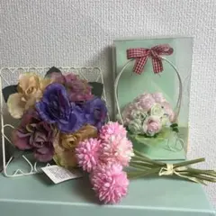 訳あり☆造花飾り3点とおまけ