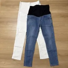マタニティパンツ 2枚セット Ｓサイズ