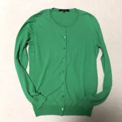 MACPHEE マカフィー コットン カーディガン グリーン 綿100%