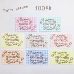 100枚サンキューカード　サンクス メッセージカード アンティークスタンプ英語