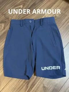 極美品　UNDER ARMOUR アンダーアーマー　ゴルフ　ネイビー パンツ　s