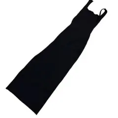 エイミーインストワール リブニット 黒ロングワンビース F