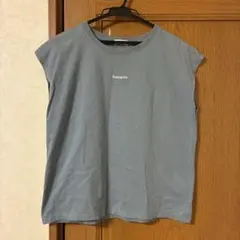 earth music&ecology ブルー 半袖／ノースリーブ Tシャツ