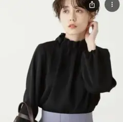 N. Natural Beauty Basic フリルブラウス ブラック M