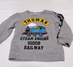 《メル19068様専用です》【トーマス★トレーナー】グレー★薄手《サイズ90》