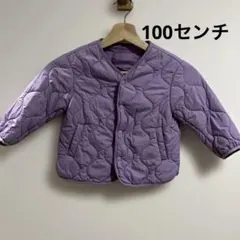 ユニクロ　ウォームパデッドウォッシャブルジャケット 100センチ　パープル