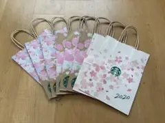スターバックス 桜デザイン ショップ袋8枚セット