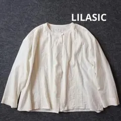 LILASIC　リラシク　ピンタックブラウス　ワイド　ゆったり　ナチュラル　綿のサムネイル