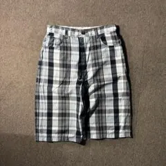 00s Foot Locker w32 チェック ショーツ バギー ハーフパンツ