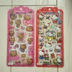 サンリオ　ハローキティ　日焼けキティ　ギャルキティ　ドロップジェリーシール　2枚