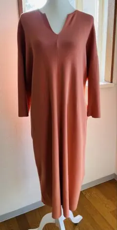 【美品】デミルクスビームス ＊3シーズンニット ワンピース ＊ウエスト リボン