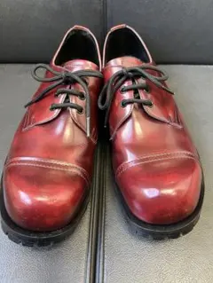 英国製 UNDERGROUND スチールトゥ 3ホール チェリー UK9