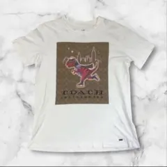 【希少】コーチ　恐竜　ダイナソー　メンズ　Tシャツ　ロゴプリント　COACHのサムネイル