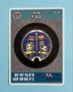 マンホールカード 東京都杉並区I 009