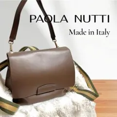 【PAOLA NUTTI】 本革 レザー ショルダーバッグ イタリア製 4wayのサムネイル