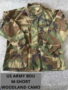 普*ン様 US ARMY BDU ウッドランドカモ MEDIUM-SHORTミリ