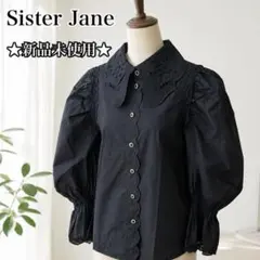 ★新品★ Sister Jane ブラック レース カラー ビジュー ブラウスのサムネイル