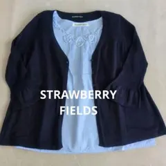 STRAWBERRY-FIELDS アンサンブル ネイビー×ライトブルーのサムネイル