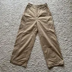 アーバンリサーチドアーズベージュ コットン ワイドパンツ