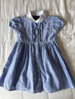 Ralph Lauren 半袖ワンピース 18M デニムブルー