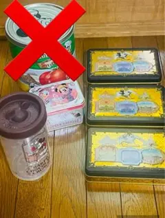 ディズニー 空き缶　5コset