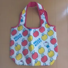 【非売品・未使用】ハローキティ りんご柄 トートバッグ エコバッグ レア