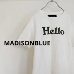 MADISONBLUE マディソンブルー Hello Tシャツ　ホワイト　ハローのサムネイル