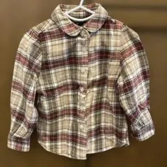 COMME CA ISM チェック柄シャツ 90