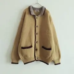 b ノーマン NORMAN ヴィンテージ カーディガン 襟付き ニット レトロ