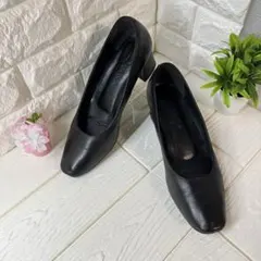 ❤️DIANA WELL FIT パンプス　レザー　ブラック　24.5cmのサムネイル