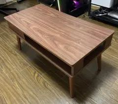 【送料無料】ウォールナット調テレビ台 引き出し付き