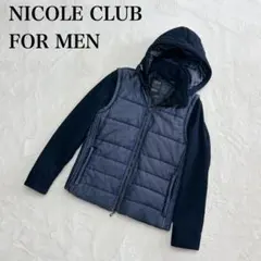 NICOLE CLUB FOR MEN 袖切替　中綿ジャケット