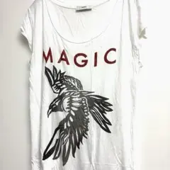 訳あり　DIESEL ディーゼル タカ鳥MAGIC グラフィック TシャツM相当