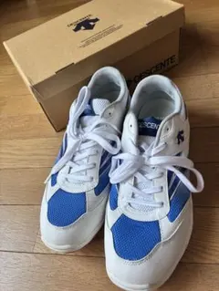 DESCENTE スニーカー 29.0EE ホワイト ブルーのサムネイル
