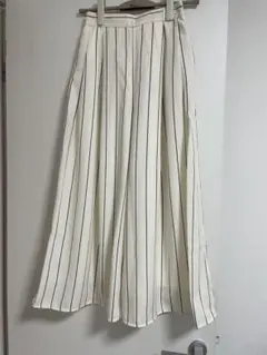 GU ストライプワイドパンツ　S