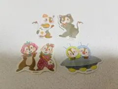 ディズニー チップとデール ステッカー 4枚セット
